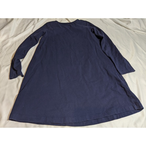 Hanna Andersson Pocket Art Dress Cat Double Pockets Size 10 Navy Size 140 - Picture 12 of 16